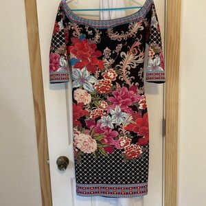 Floral Off-Shoulder form fitting beautifully crafted